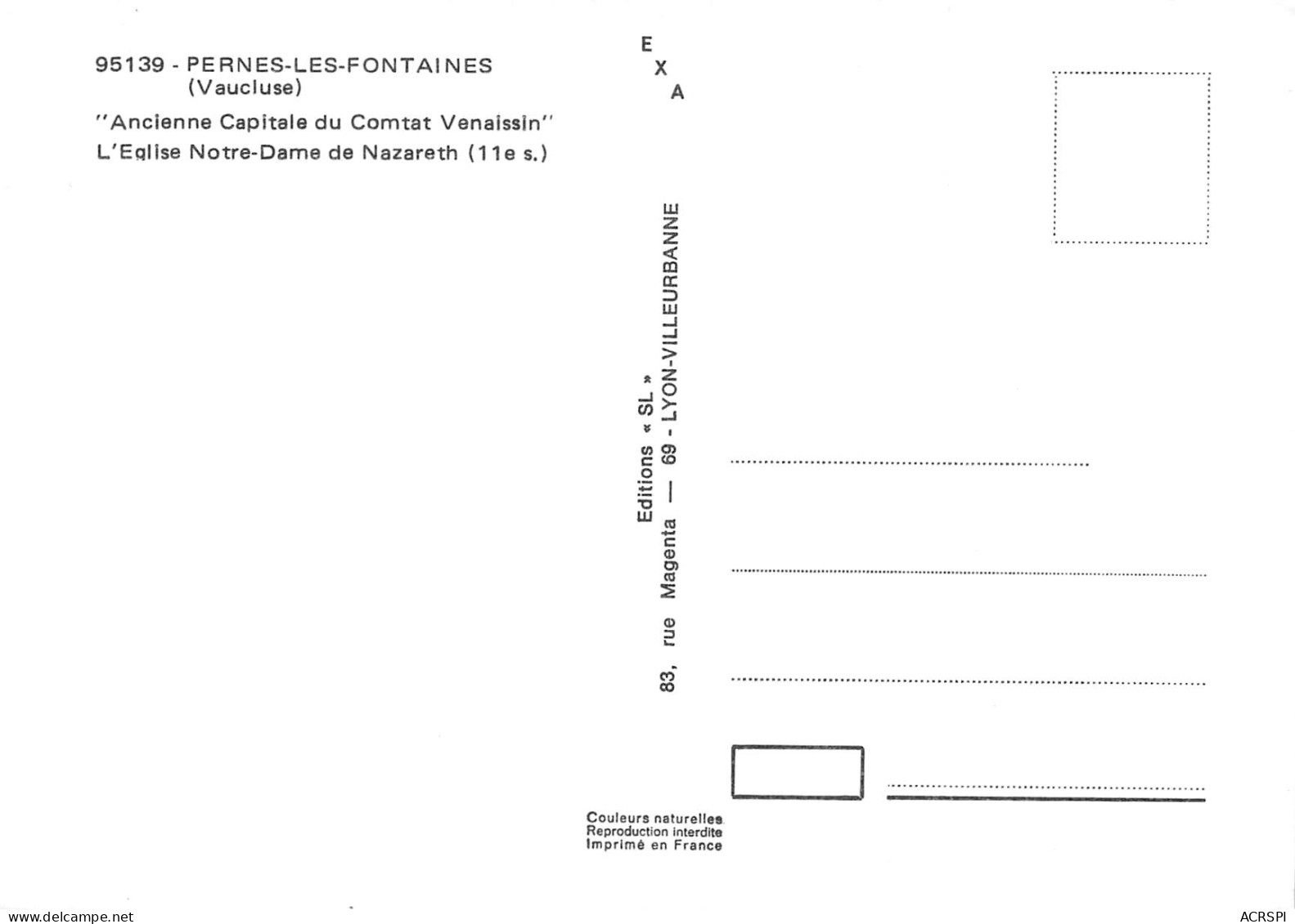 84 PERNES LES FONTAINES Ancienne église Notre Dame De Nazareth  N° 75 \MK3017 - Pernes Les Fontaines