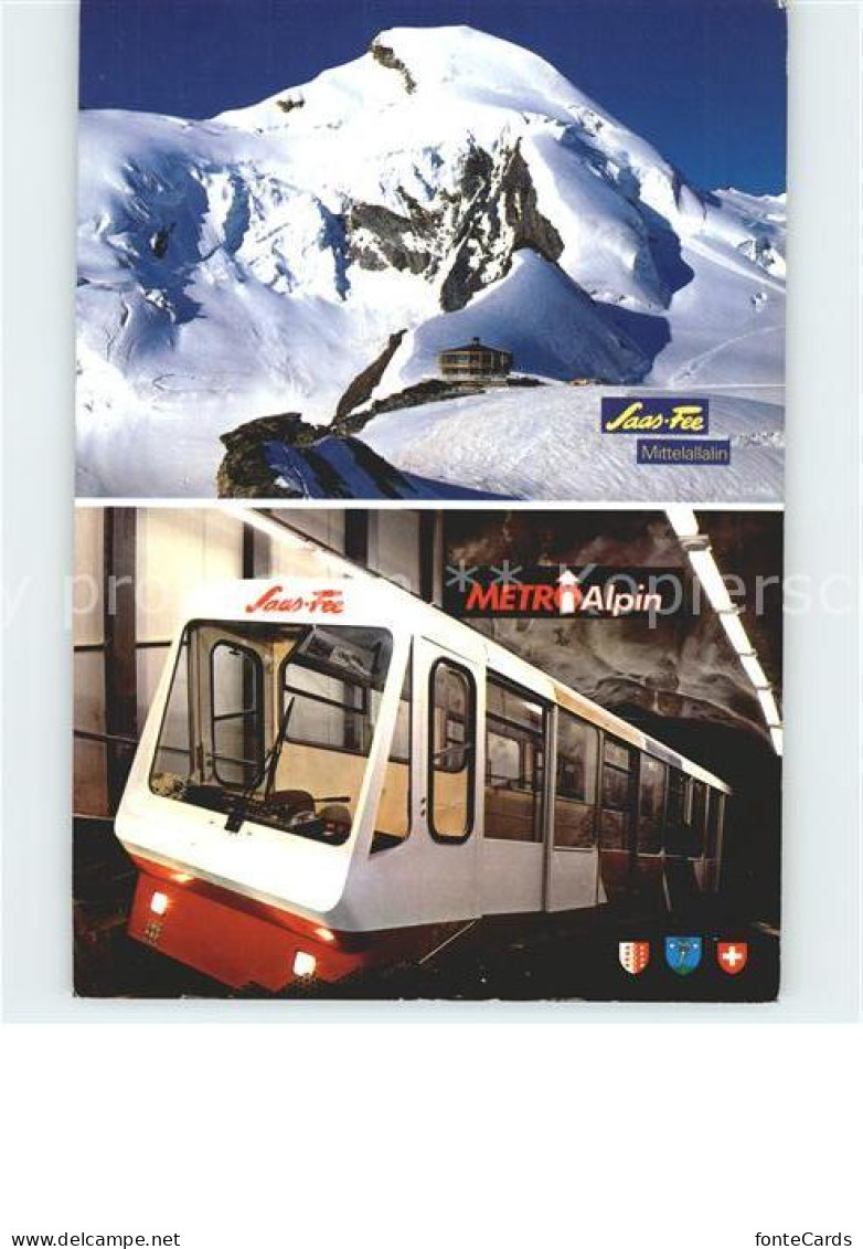 11920222 Saas-Fee Drehrestaurant Mit Bergbahn Metro-Alpin Saas-Fee - Autres & Non Classés