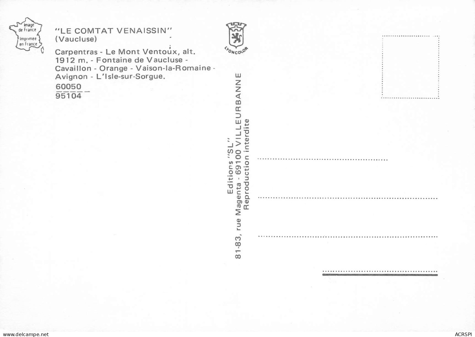 84  Télégramme Du Comtat Venaissin Vaucluse Lubéron   N° 104 \MK3018 - Vaison La Romaine