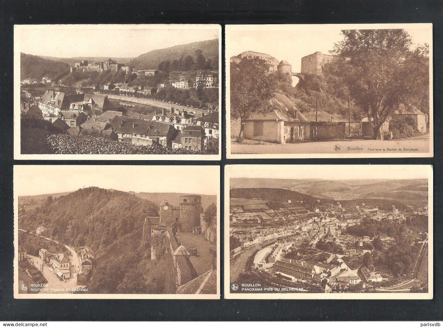 BOUILLON - 4 POSTKAARTEN    (14.276) - Bouillon