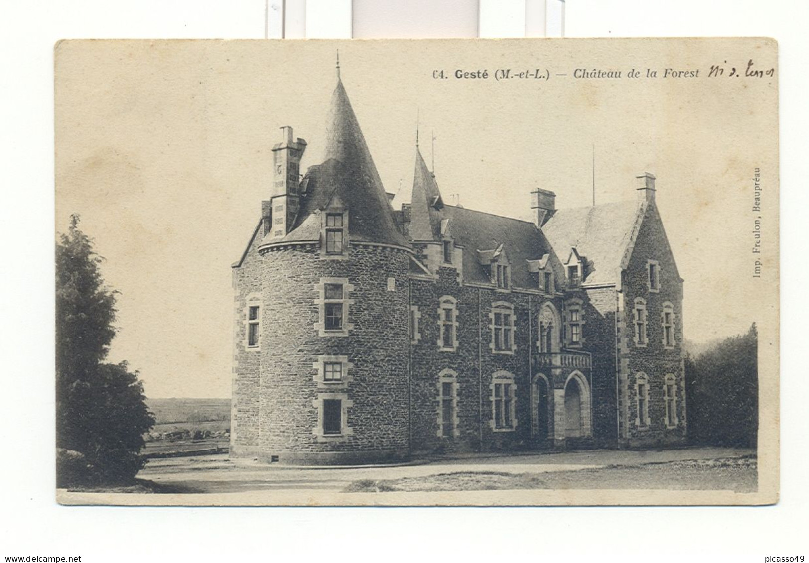 Maine Et Loire  , Gesté , Le Chateau De La Forest - Sonstige & Ohne Zuordnung