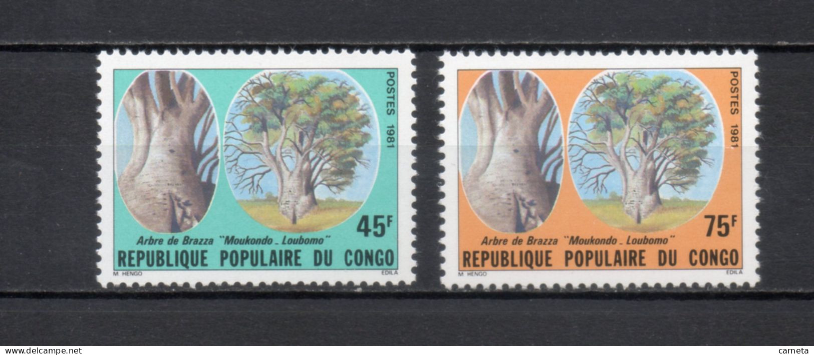 CONGO  N° 647 + 648    NEUFS SANS CHARNIERE COTE 2.25€    ARBRE   VOIR DESCRIPTION - Mint/hinged