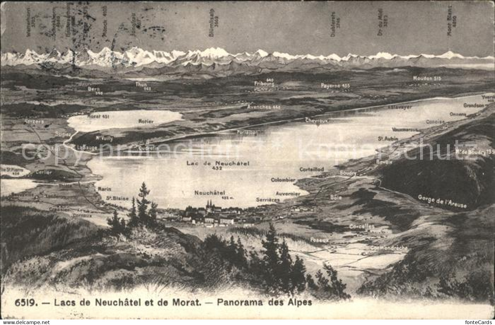 11919222 Lac De Neuchatel Et Morat Fliegeraufnahme Alpen Neuchatel - Autres & Non Classés