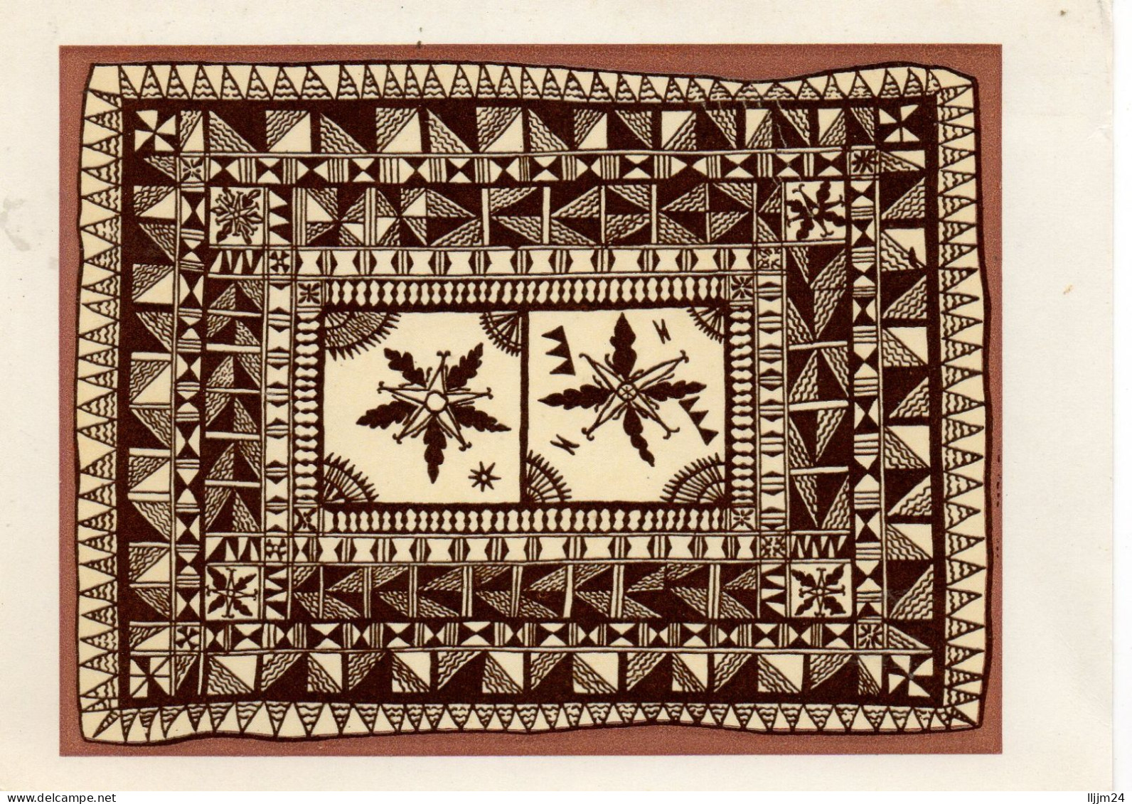 - Tapa Tahiti - Tapa Des Wallis (Les 2) - ( 1544 ) - Polynésie Française