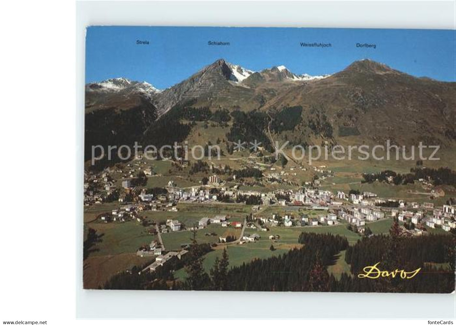 11918902 Davos Dorf GR Strela Schiahorn Weissfluhjoch Dorfberg Davos Platz - Autres & Non Classés