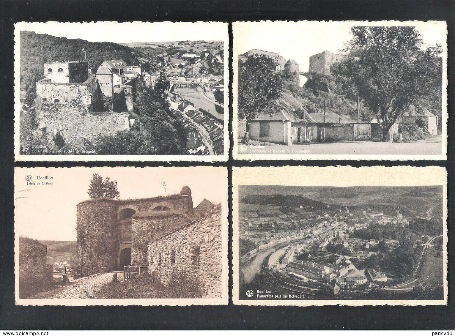 BOUILLON - 4 POSTKAARTEN    (14.278) - Bouillon