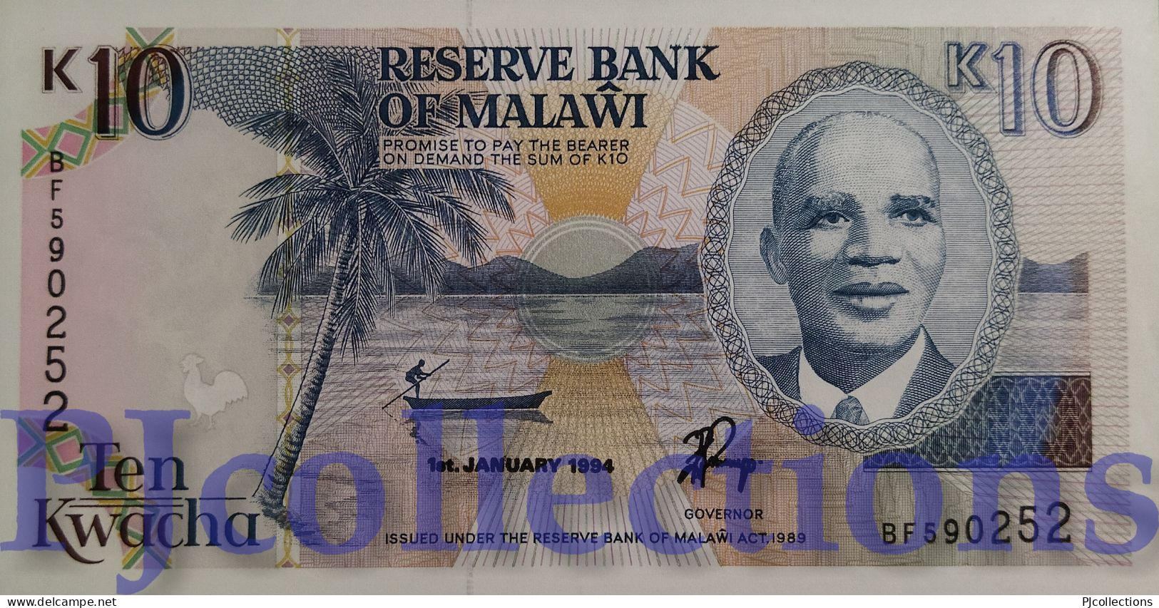 MALAWI 10 KWACHA 1994 PICK 25c UNC - Malawi