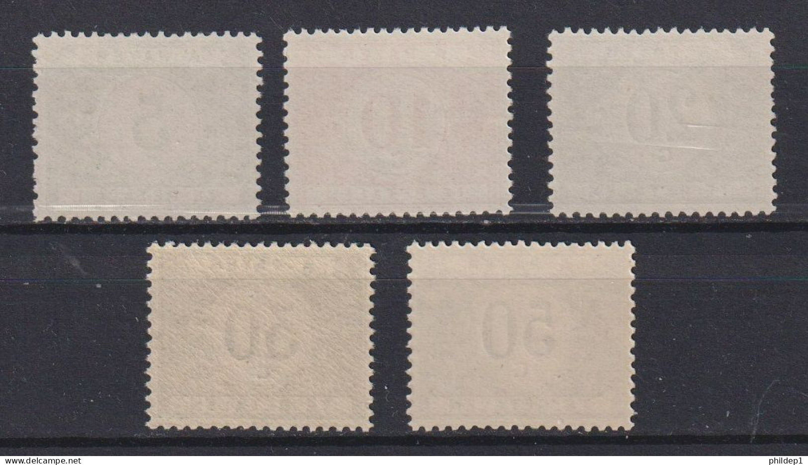 Belgique: COB N° TX26/31 **, MNH, Neuf(s). TTB !!! (voir Les Scans !!!) - Timbres