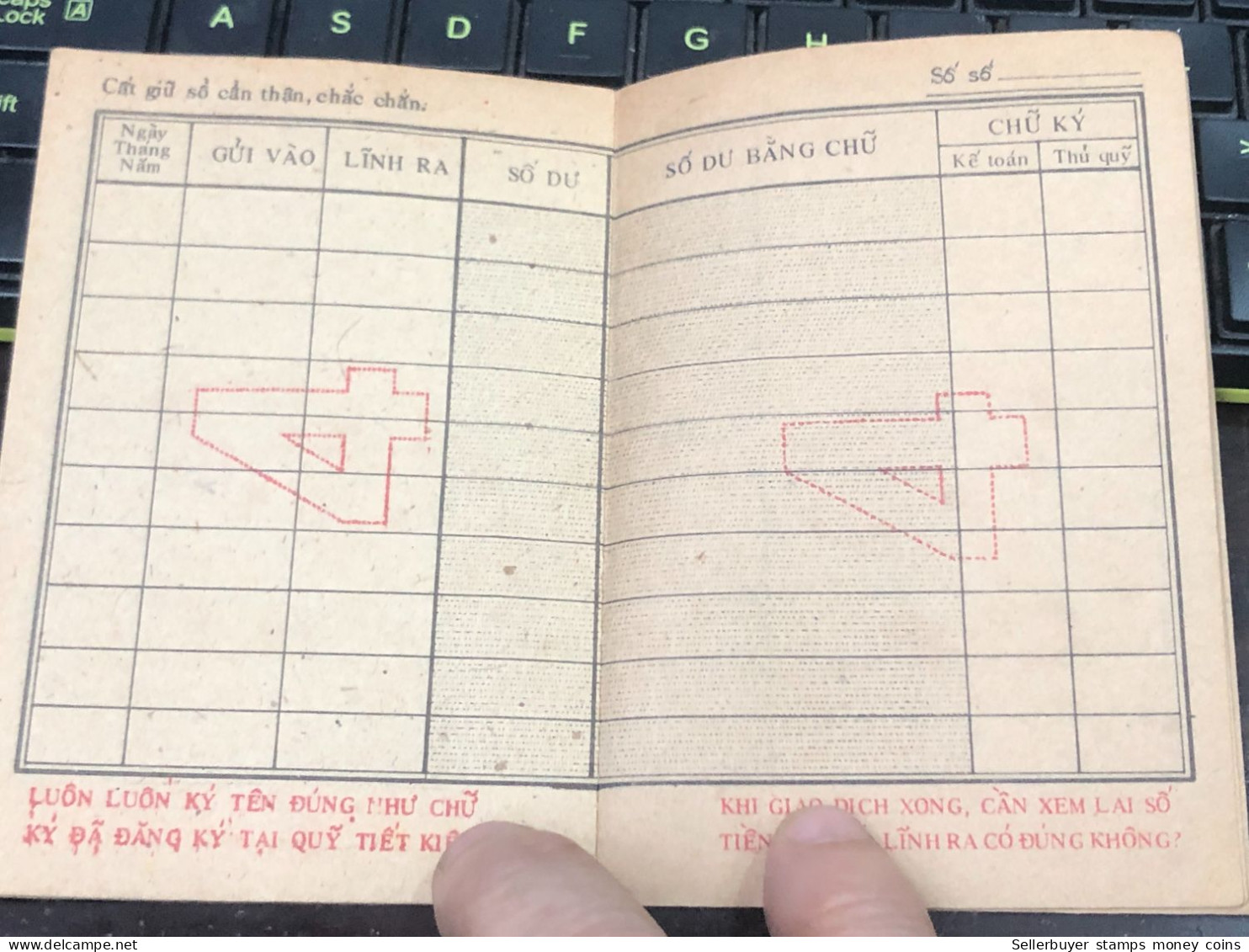 VIET NAM SOUTH STATE BANK SAVINGS BOOK PREVIOUS -1 975-PCS 1 BOOK - Cheques & Traverler's Cheques