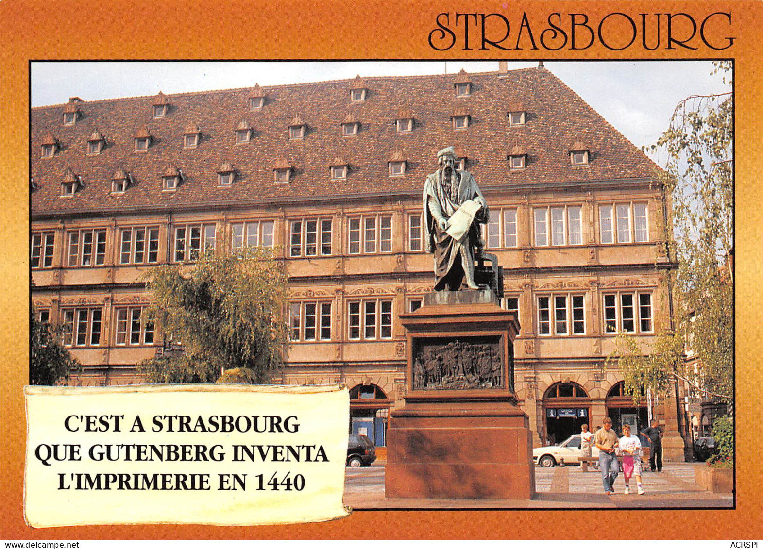 STRASBOURG  Chambre De Commerce Place Gutemberg Inventeur De L'imprimerie     N°115 \MK3021 - Strasbourg