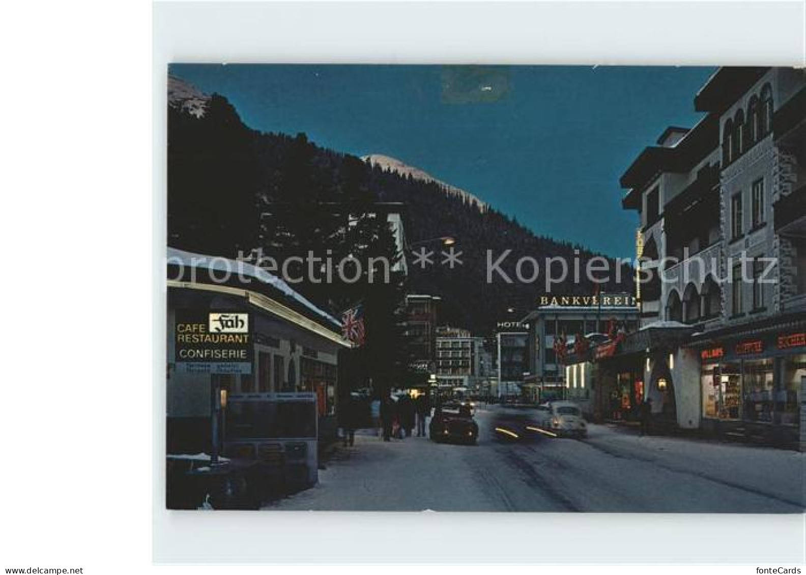 11918860 Davos GR Promenade Bankverein Cafe Restaurant Confiserie Davos Platz - Otros & Sin Clasificación