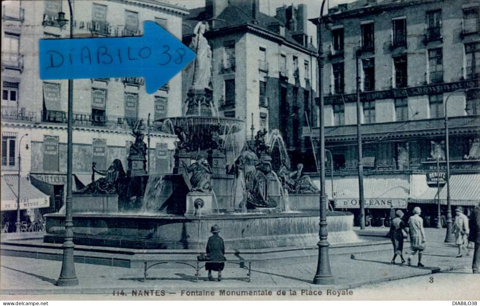 NANTES    ( LOIRE ATLANTIQUE )   FONTAINE MONUMENTALE DE LA PLACE ROYALE - Nantes