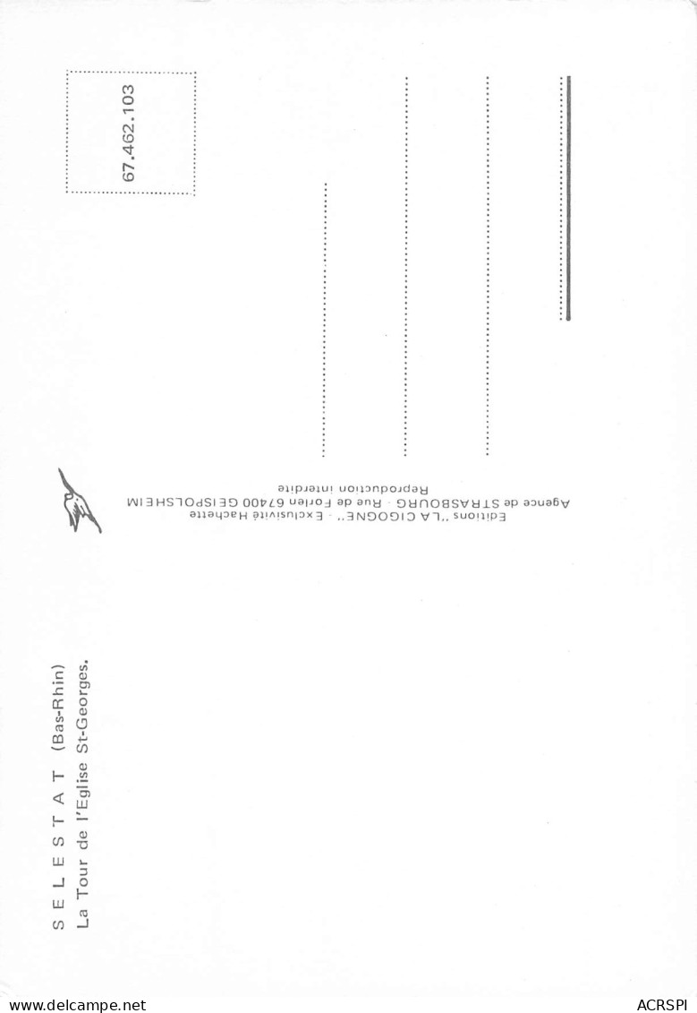 67 SELESTAT L'église Saint George La Tour  N° 34 \MK3022 - Selestat