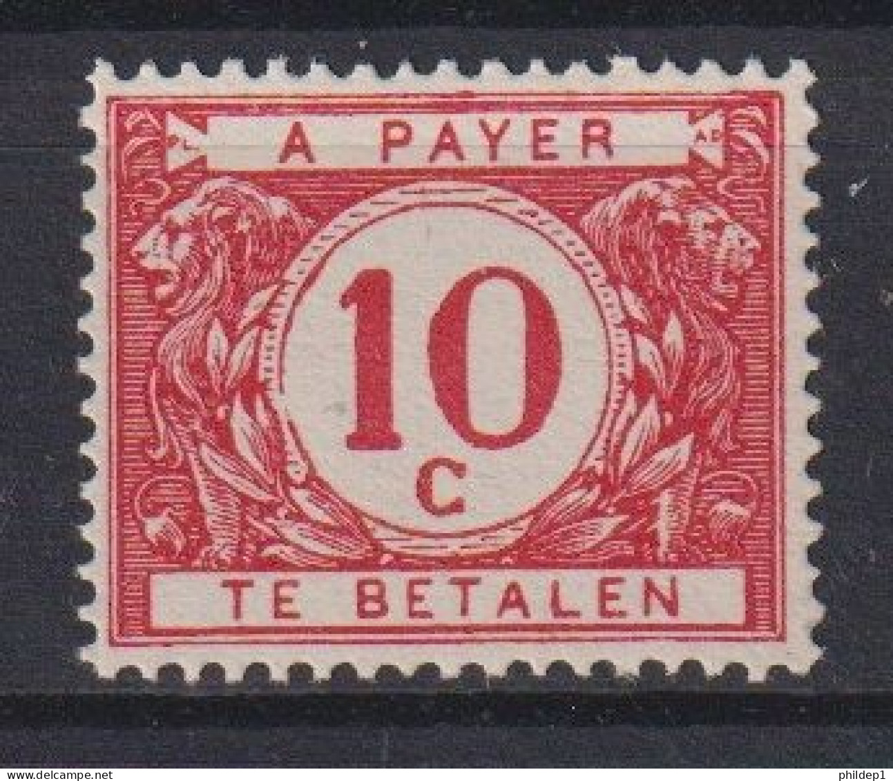 Belgique: COB N° TX27A **, MNH, Neuf(s). TTB !!! (voir Les Scans !!!) Dentelé 14 1/2 X 15 - Timbres