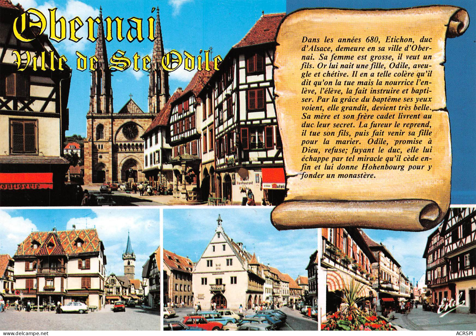 67  OBERNAI  Multivue Et Historique De La Ville  N° 127 \MK3022 - Obernai