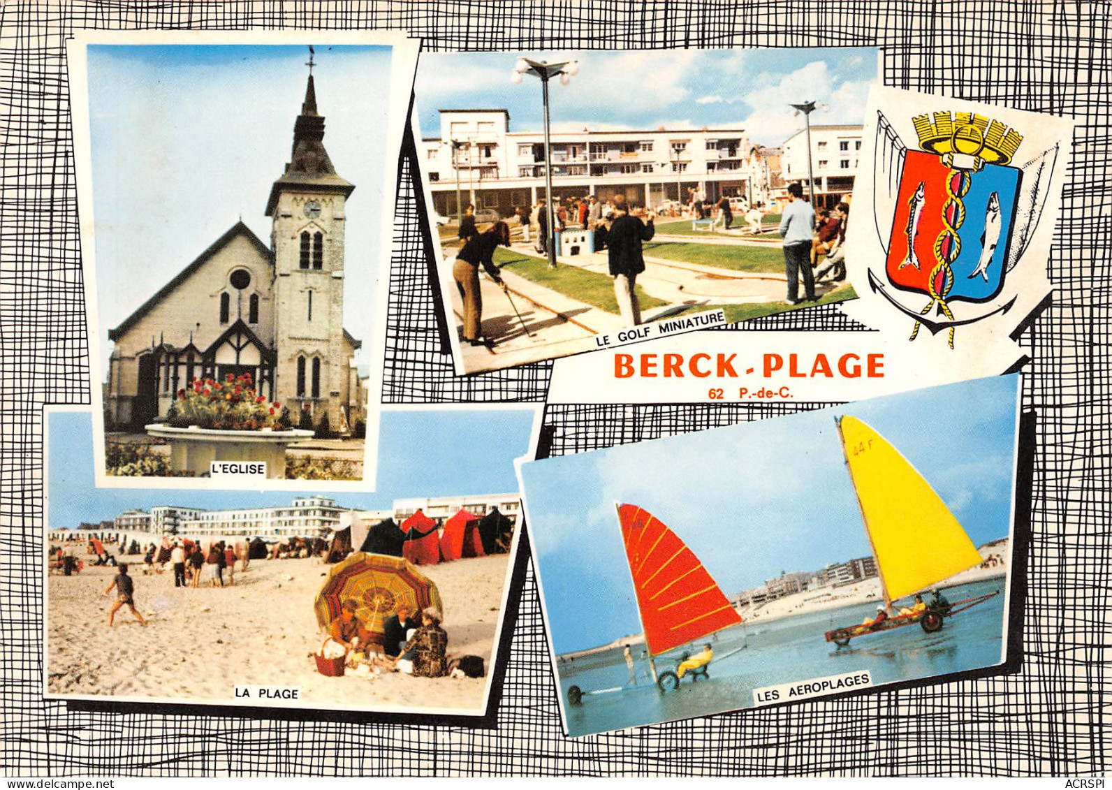 62  BERCK PLAGE  Multivue Et Blason  N° 16 \MK3024 - Berck