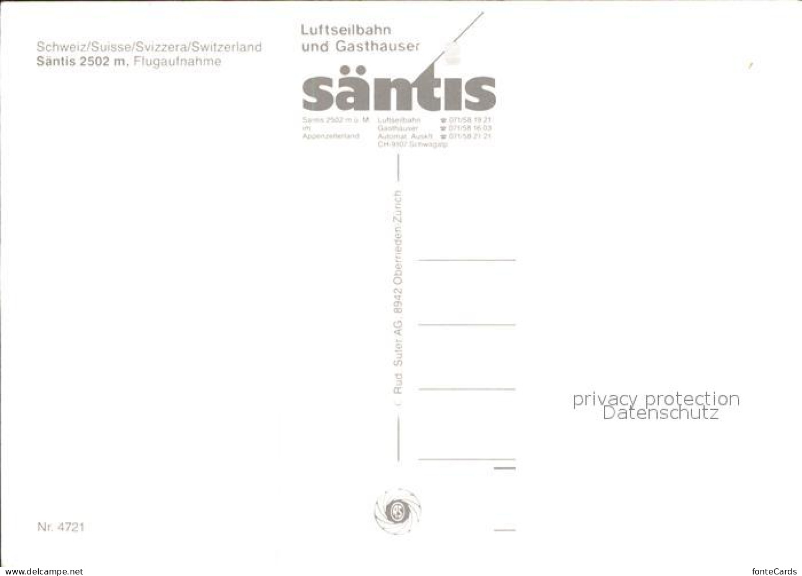 11918254 Saentis AR Luftseilbahn Und Gasthaeuser Fliegeraufnahme Saentis AR - Autres & Non Classés