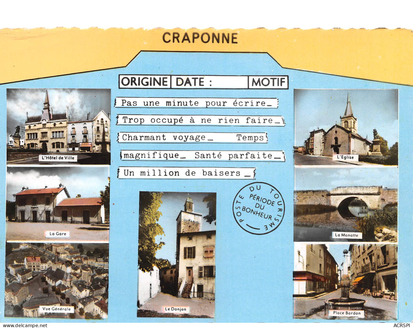 43  CRAPONNE SUR ARZON Multivue Le Télégramme   N° 68 \MK3025 - Craponne Sur Arzon