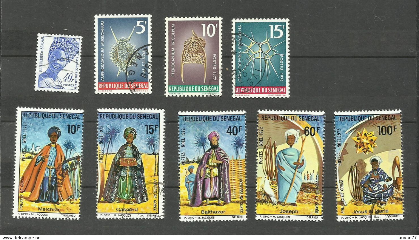 SENEGAL N°374, 377 à 379, 381 à 385 Cote 4€ - Used Stamps