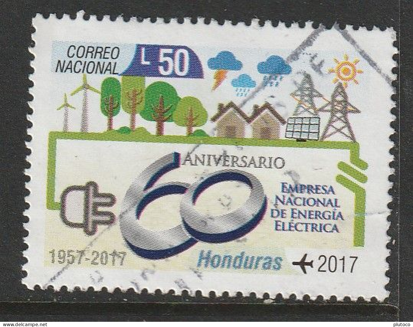 HONDURAS, USED STAMP, OBLITERÉ, SELLO USADO - Honduras