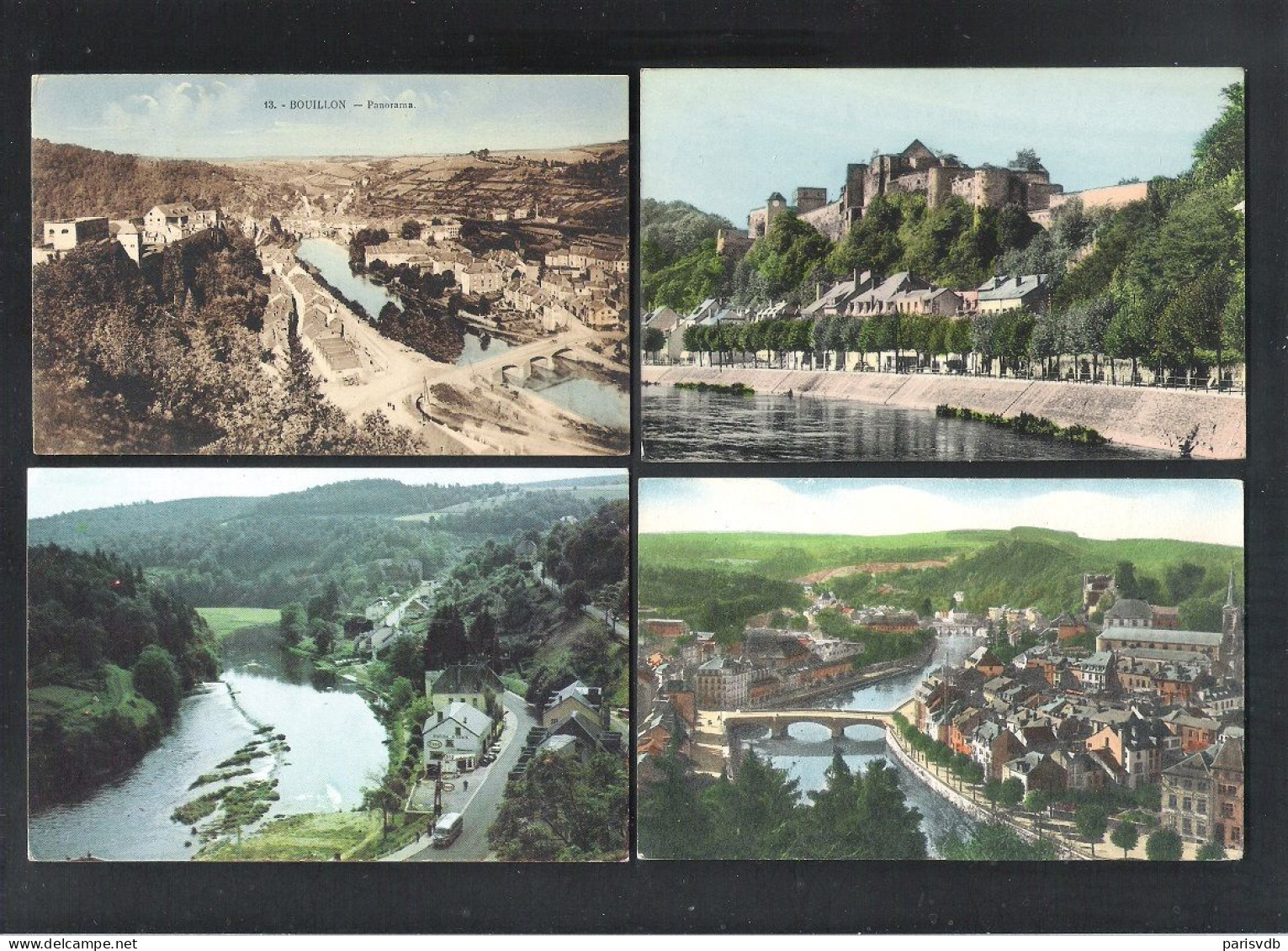 BOUILLON - 4 POSTKAARTEN    (14.286) - Bouillon