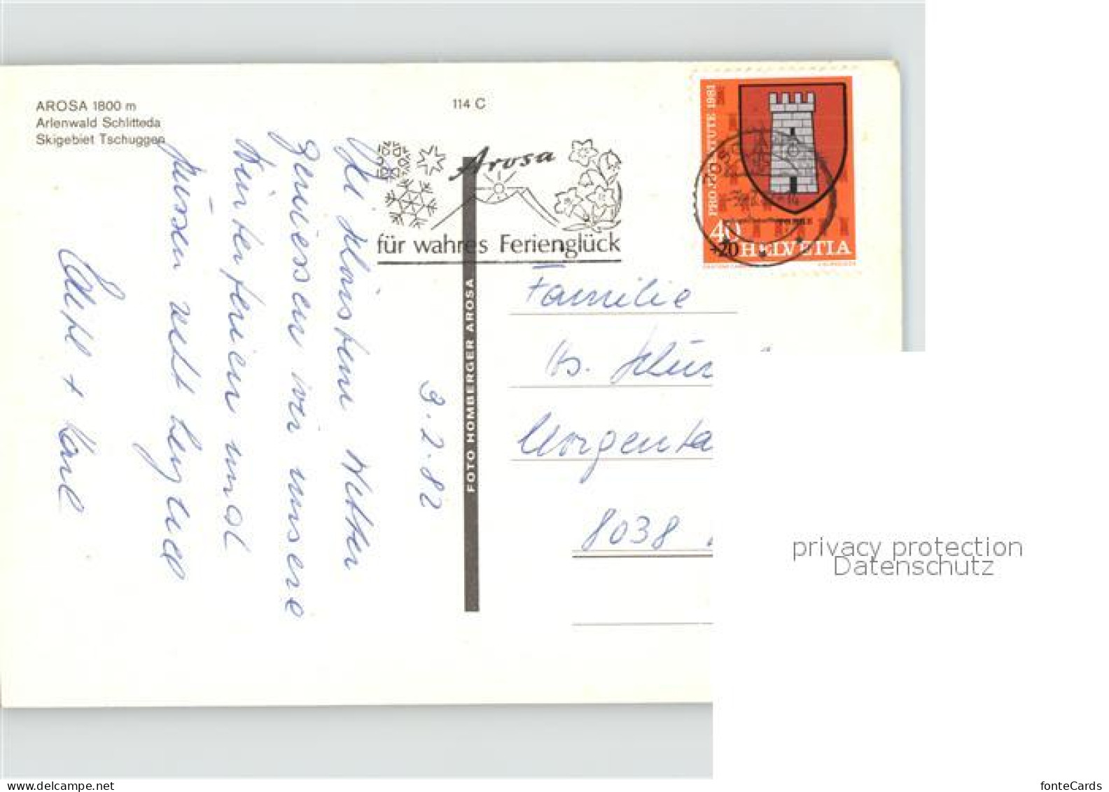 11917568 Arosa GR Arlenwald Schlitteda Tschugen Pferdekutsche Arosa - Autres & Non Classés