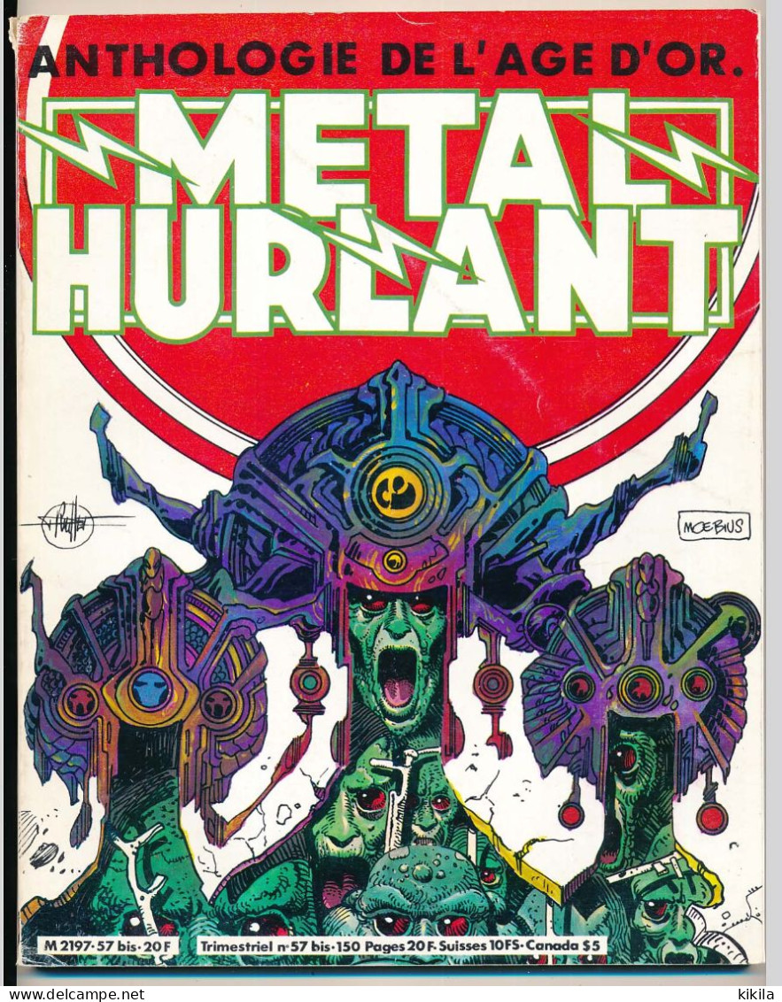 METAL HURLANT Hors Série  N°57 Bis Novembre 1980 Anthologie De L'âge D'or Moebius, Druillet, Dionnet, Tardy, Bilal ... - Métal Hurlant