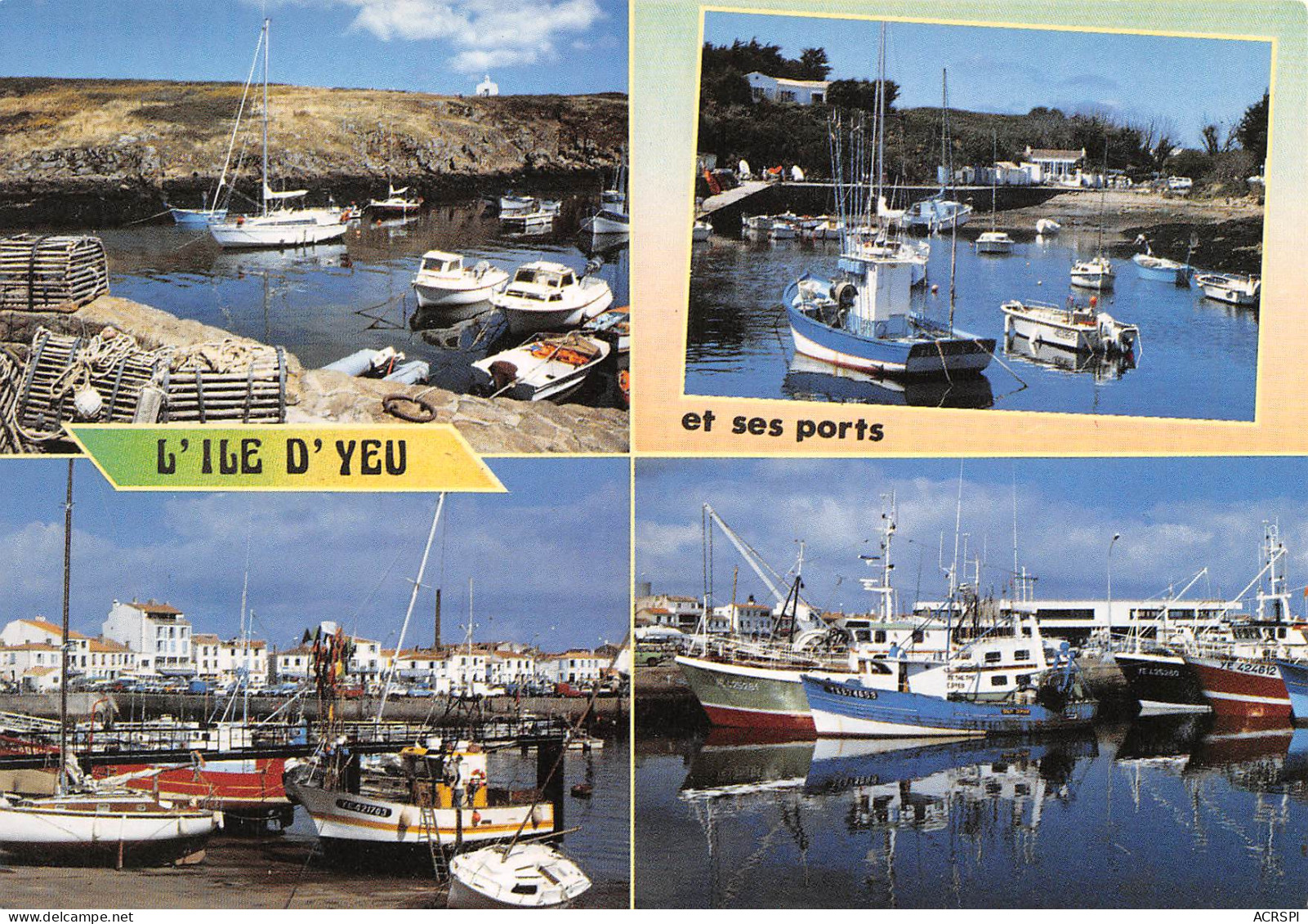85  Île D'Yeu  Multivue De Ses Ports  N° 95  \MK3027 - Ile D'Yeu
