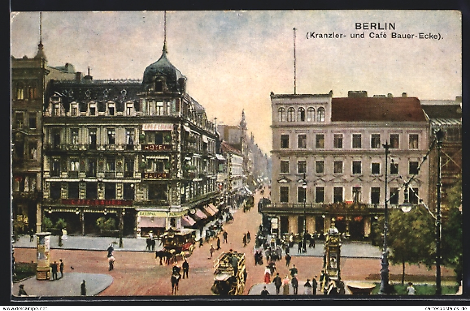 AK Berlin, Kranzler- Und Cafe Bauer -Ecke  - Mitte