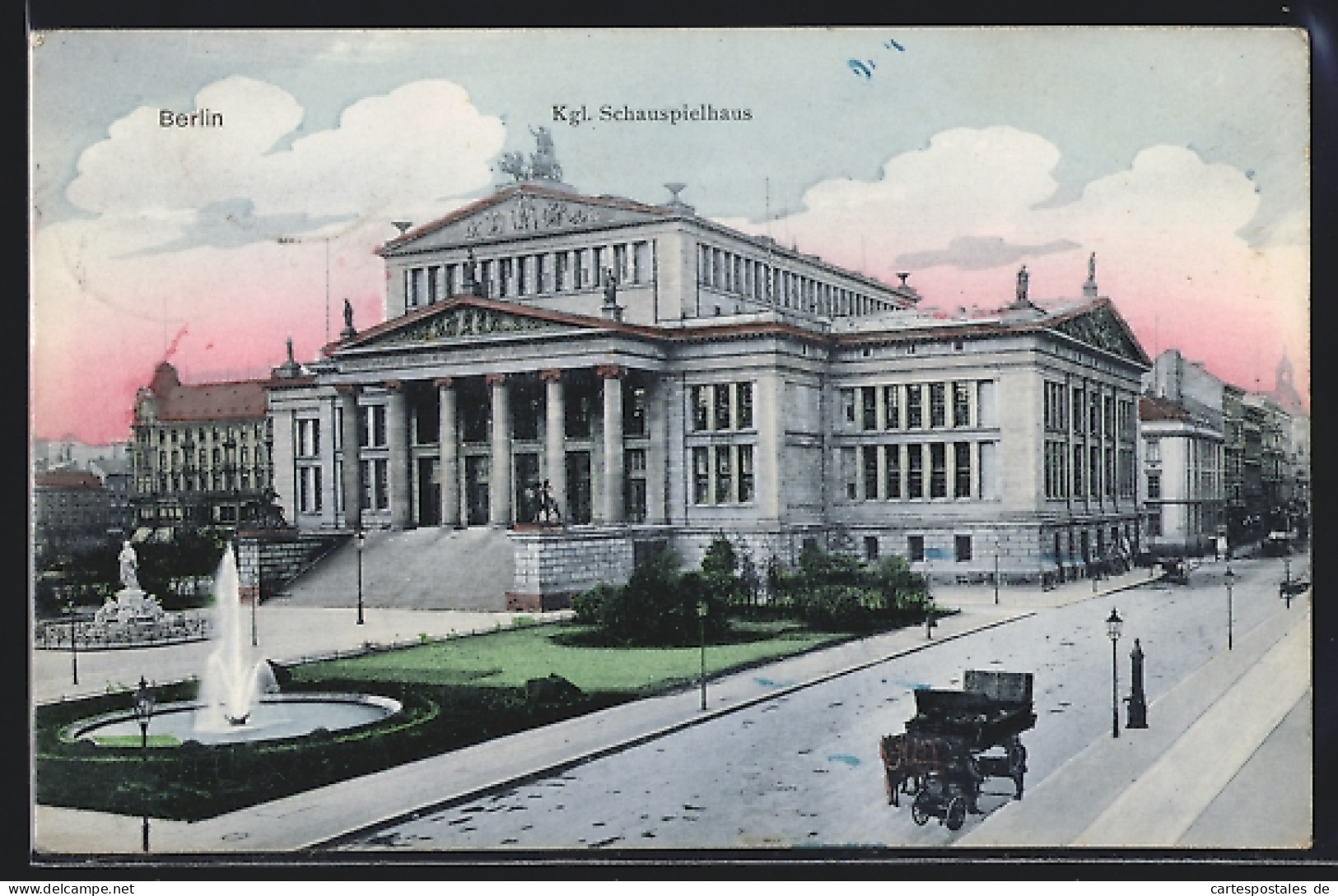 AK Berlin, Kgl. Schauspielhaus Mit Anlage Und Strasse, Gendarmenmarkt  - Mitte