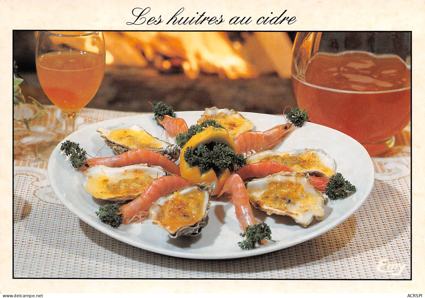 Recette Les Huitres Au Cidre Bretteville Sur Odon  Caen   N° 23 \MK3029 - Recepten (kook)