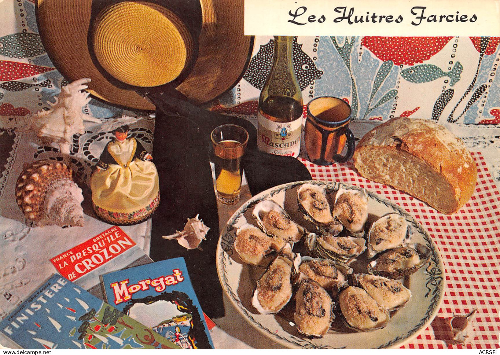 Recette Huitres Gratinées Farcies à La Charentaise Marennes Oléron Ou Portugaises Crozon Morgat  N° 59 \MK3029 - Küchenrezepte