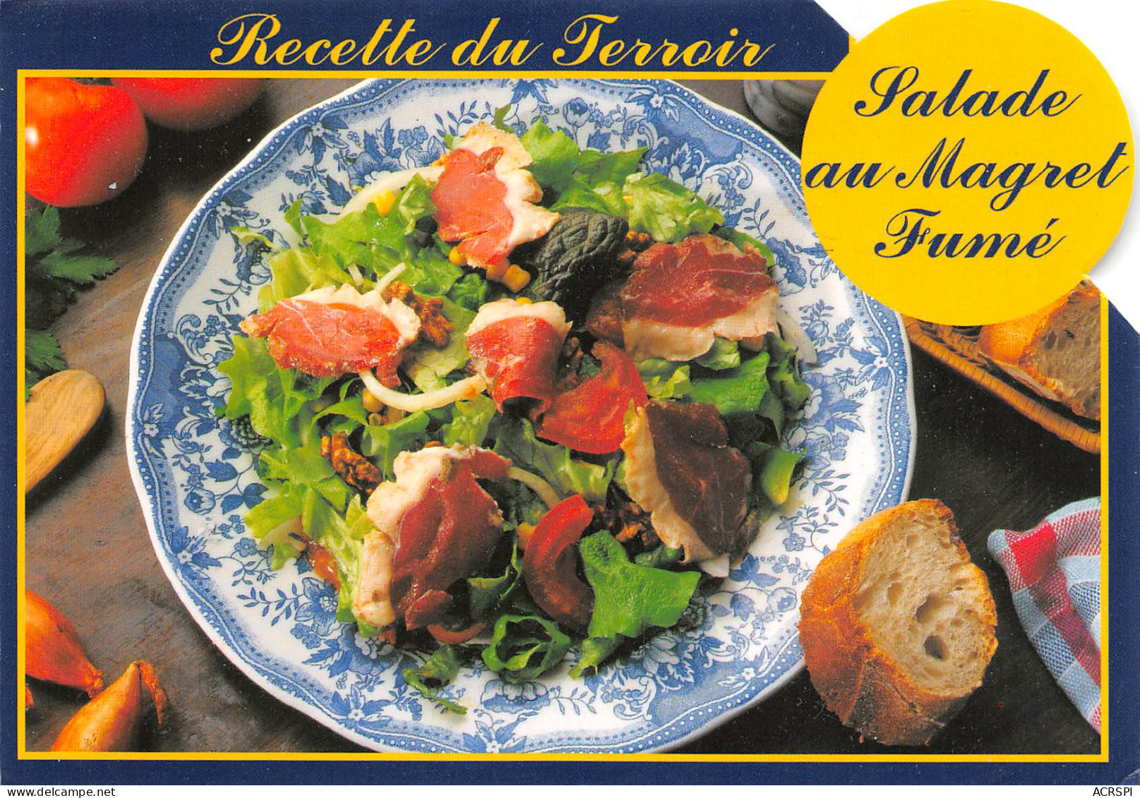 Recette Salade Au Magret Fumé Du Périgord 24430 MARSAC SUR L'ISLE DORDOGNE  N° 64 \MK3029 - Recettes (cuisine)