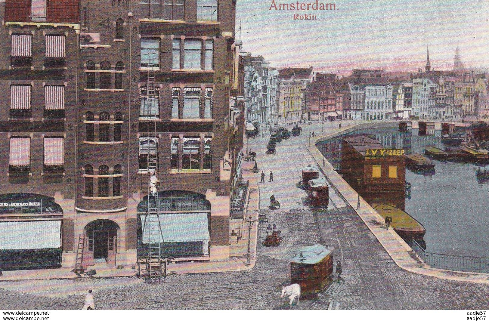 Netherlands Pays Bas Amsterdam Rokin Tramway - Tramways