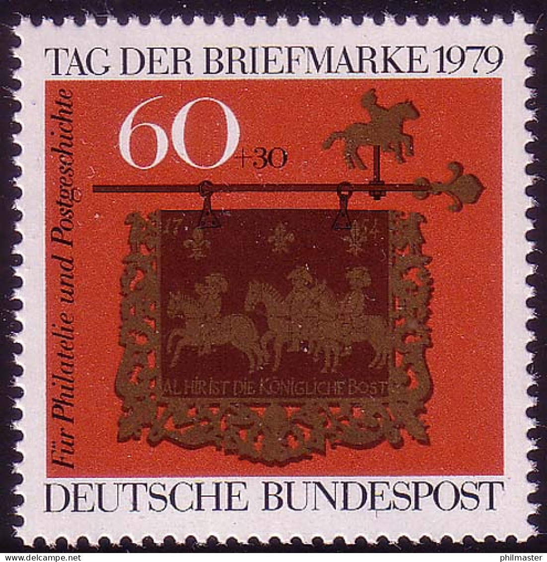 1023 Tag Der Briefmarke 1979, ** Postfrisch - Neufs