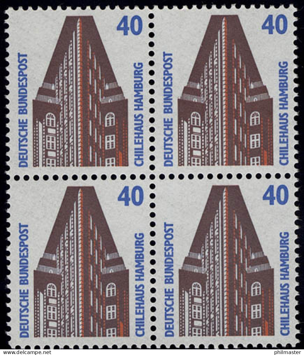 1379 SWK 40 Pf Viererblock ** Postfrisch - Unused Stamps