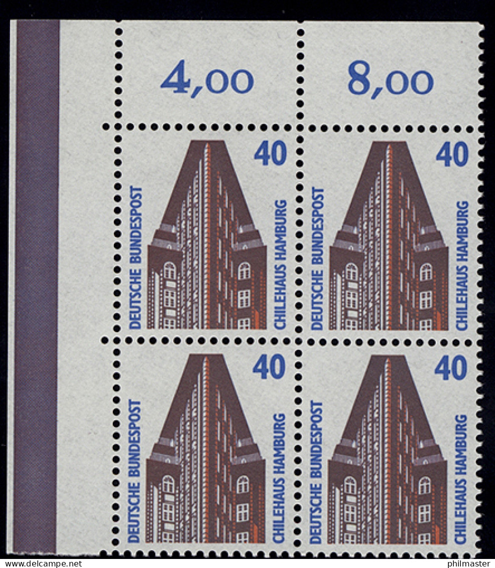 1379 SWK 40 Pf Eck-Vbl. Ol ** Postfrisch - Unused Stamps