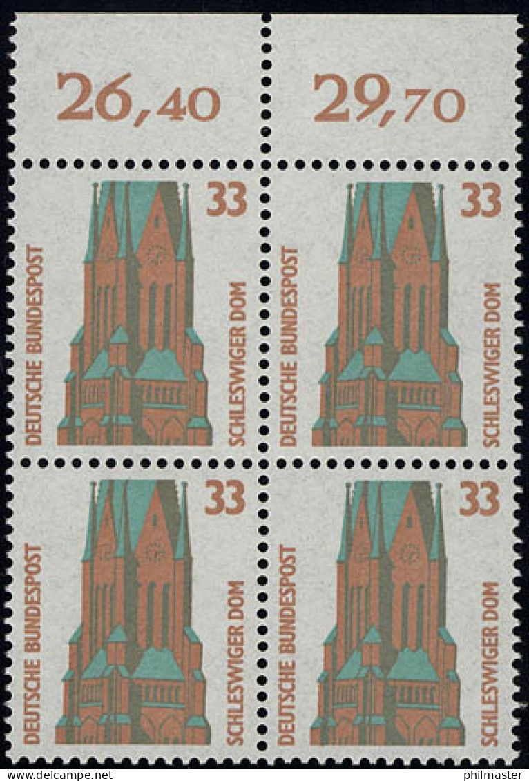 1399 SWK 33 Pf OR-Viererbl. ** Postfrisch - Unused Stamps