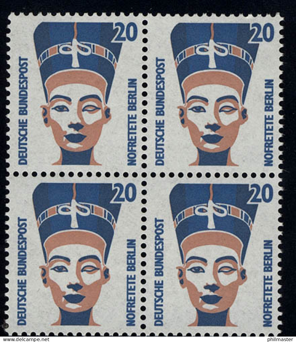 1398 SWK 20 Pf Viererblock ** Postfrisch - Unused Stamps