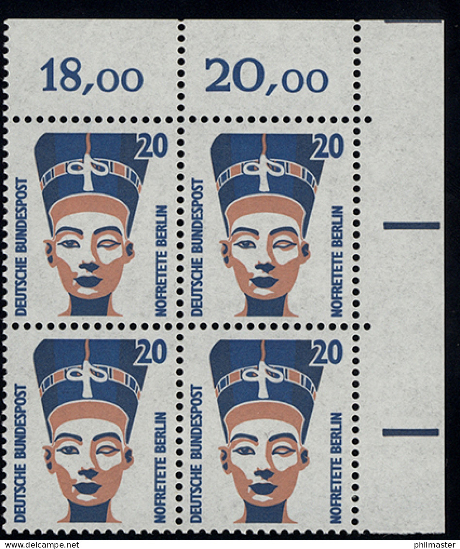 1398 SWK 20 Pf Eck-Vbl. Or ** Postfrisch - Nuevos