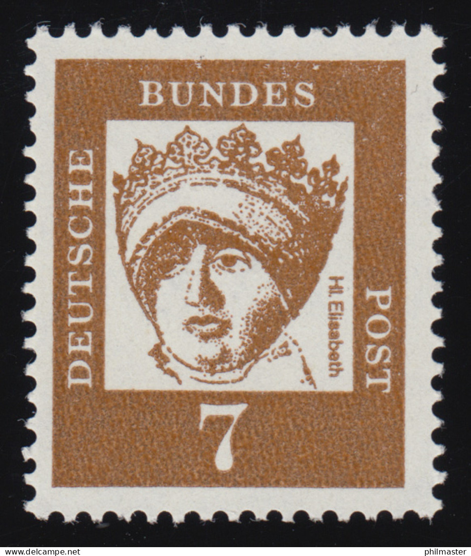 348x Bed. Deutsche X 7 Pf, Einzelmarke + Nr. ** - Roulettes