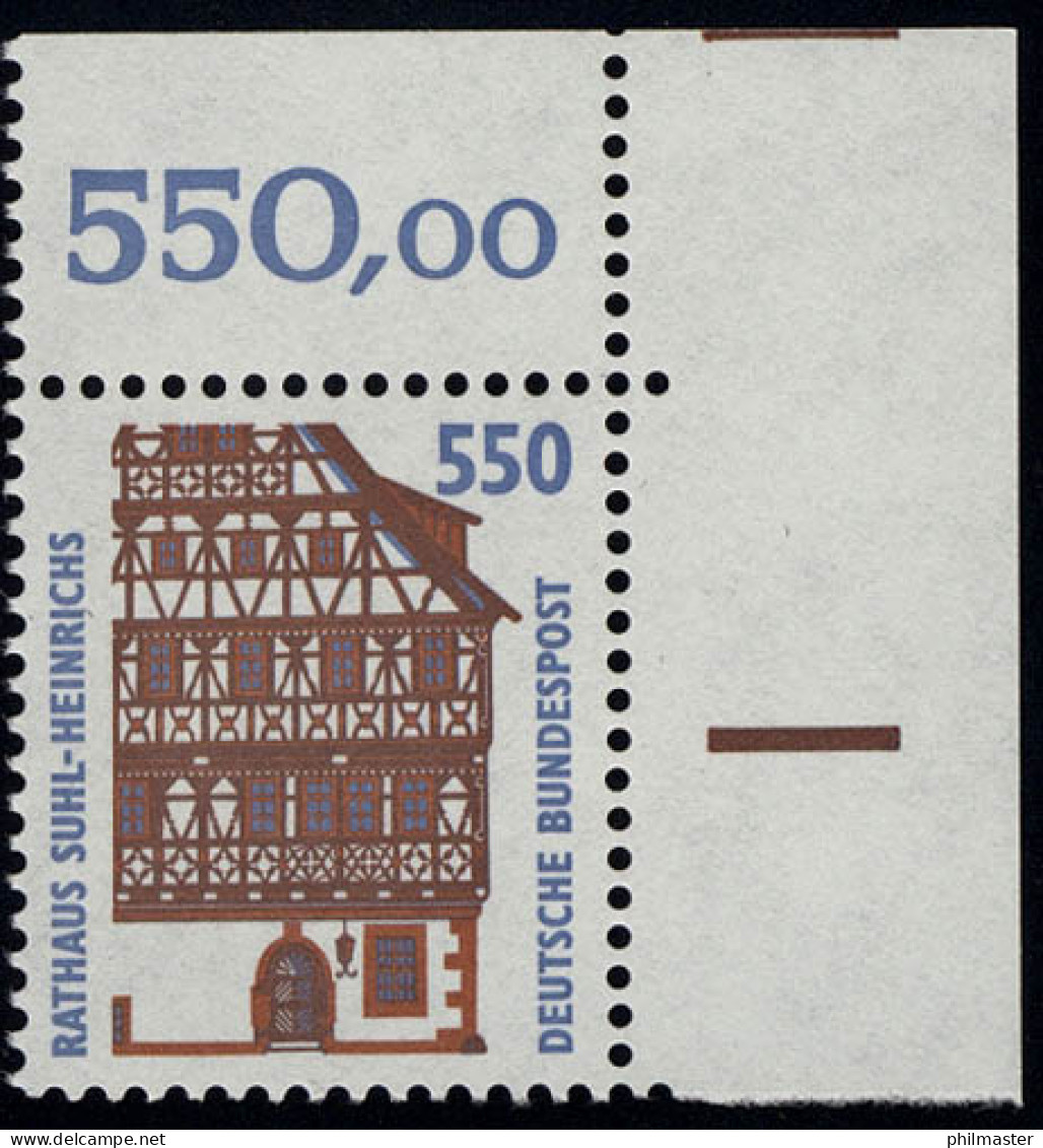 1746 SWK 550 Pf Ecke Or ** Postfrisch - Unused Stamps