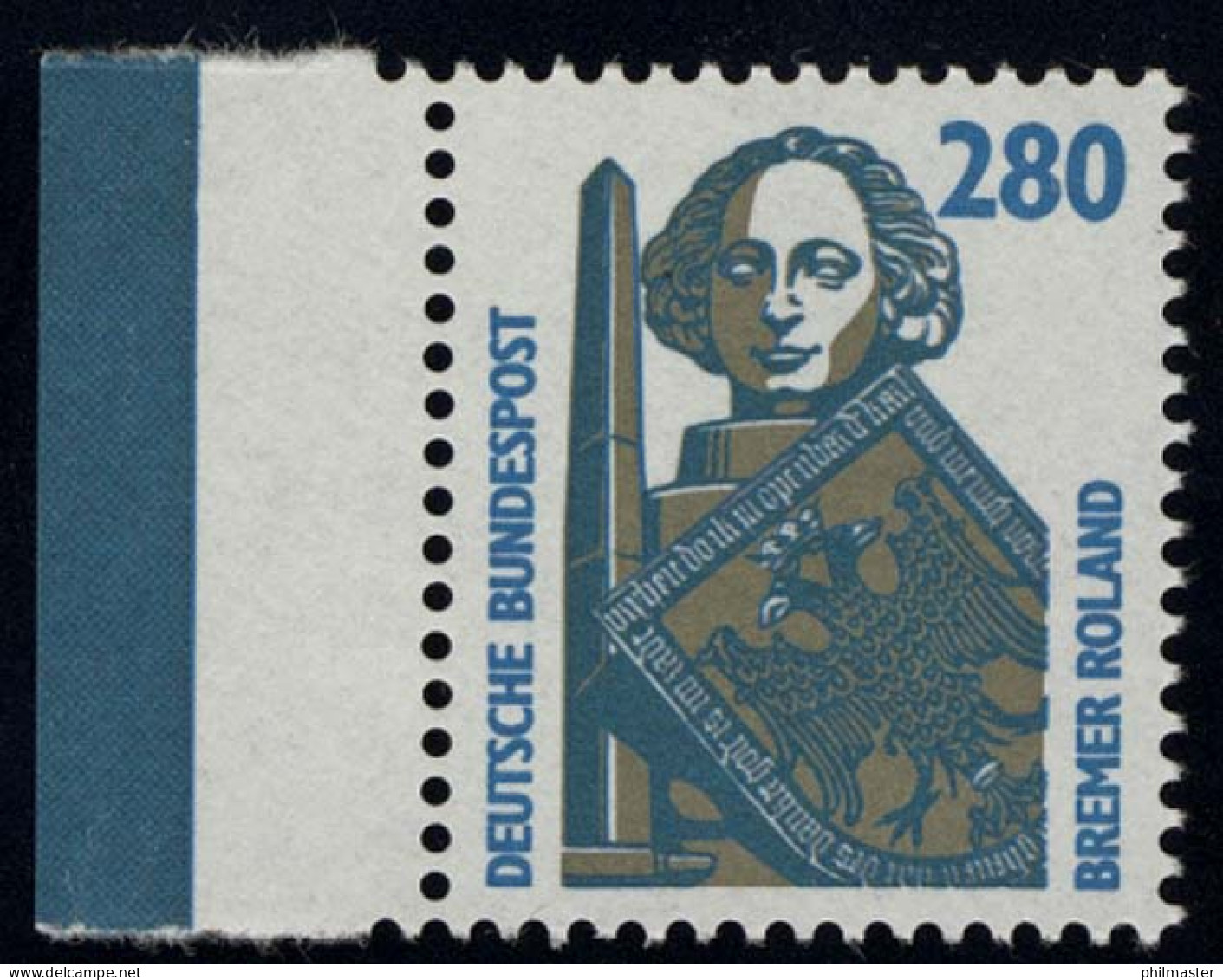1381 SWK 280 Pf Seitenrand Li. ** Postfrisch - Unused Stamps
