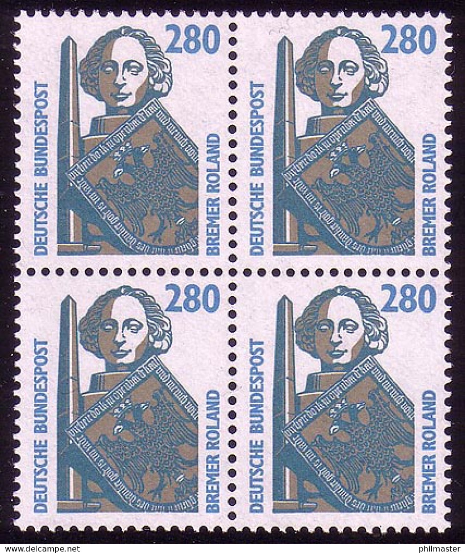 1381 SWK 280 Pf Viererblock ** Postfrisch - Unused Stamps