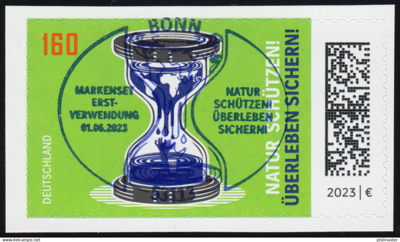 3773 Natur Schützen! Überleben Sichern! Selbstklebend Aus FB 128, EV-O Bonn - Used Stamps