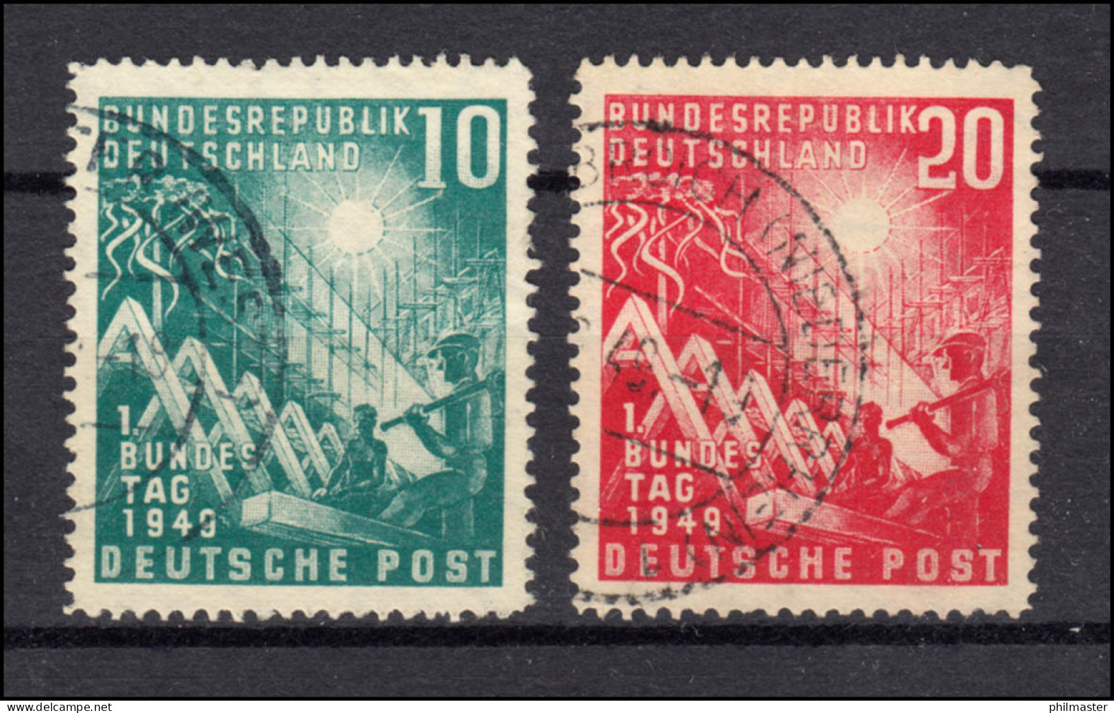 111-112 Bundestag - Satz Komplett Gestempelt, Zähnung Und Stempel Laut Abbildung - Used Stamps