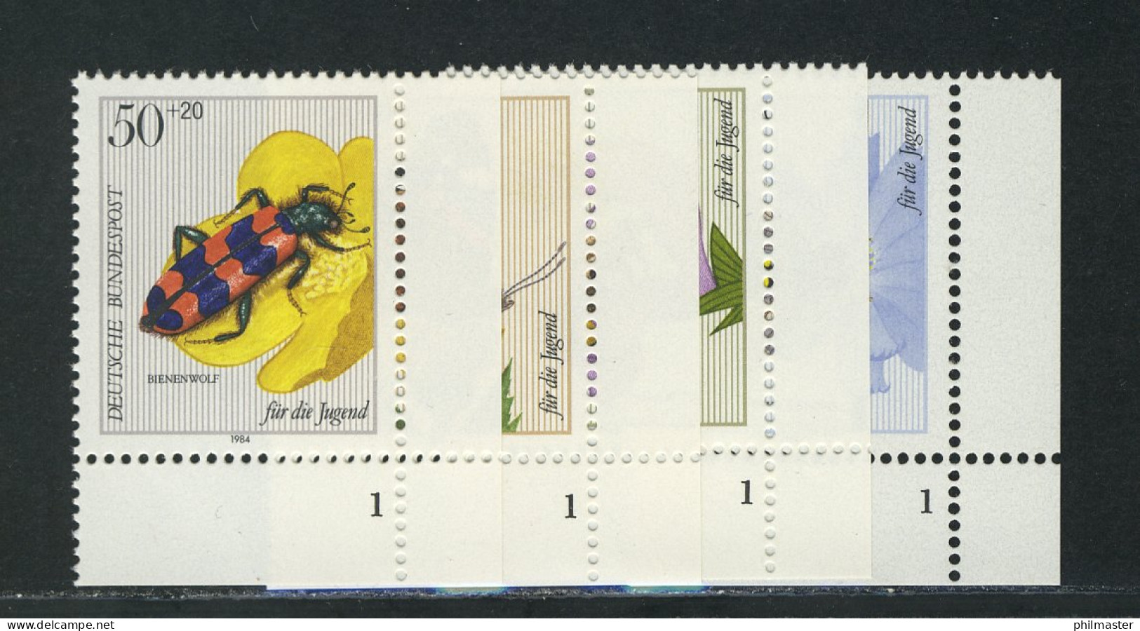 1202-1205 Jugend Bestäubungsinsekten, FN1 Satz Postfrisch ** - Unused Stamps