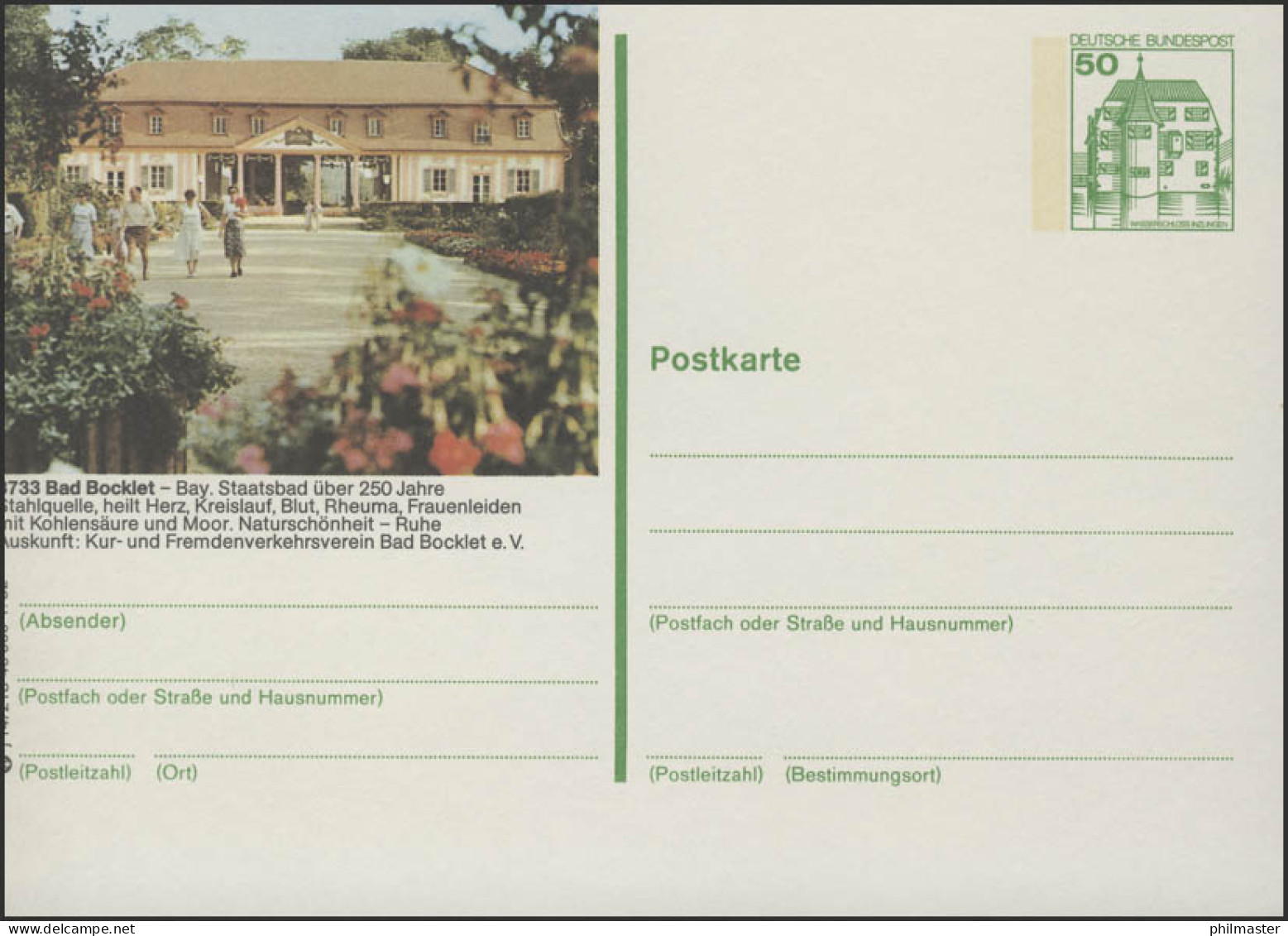 P134-j14/218 - 8733 Bad Bocklet, Kurmittelhaus ** - Bildpostkarten - Ungebraucht