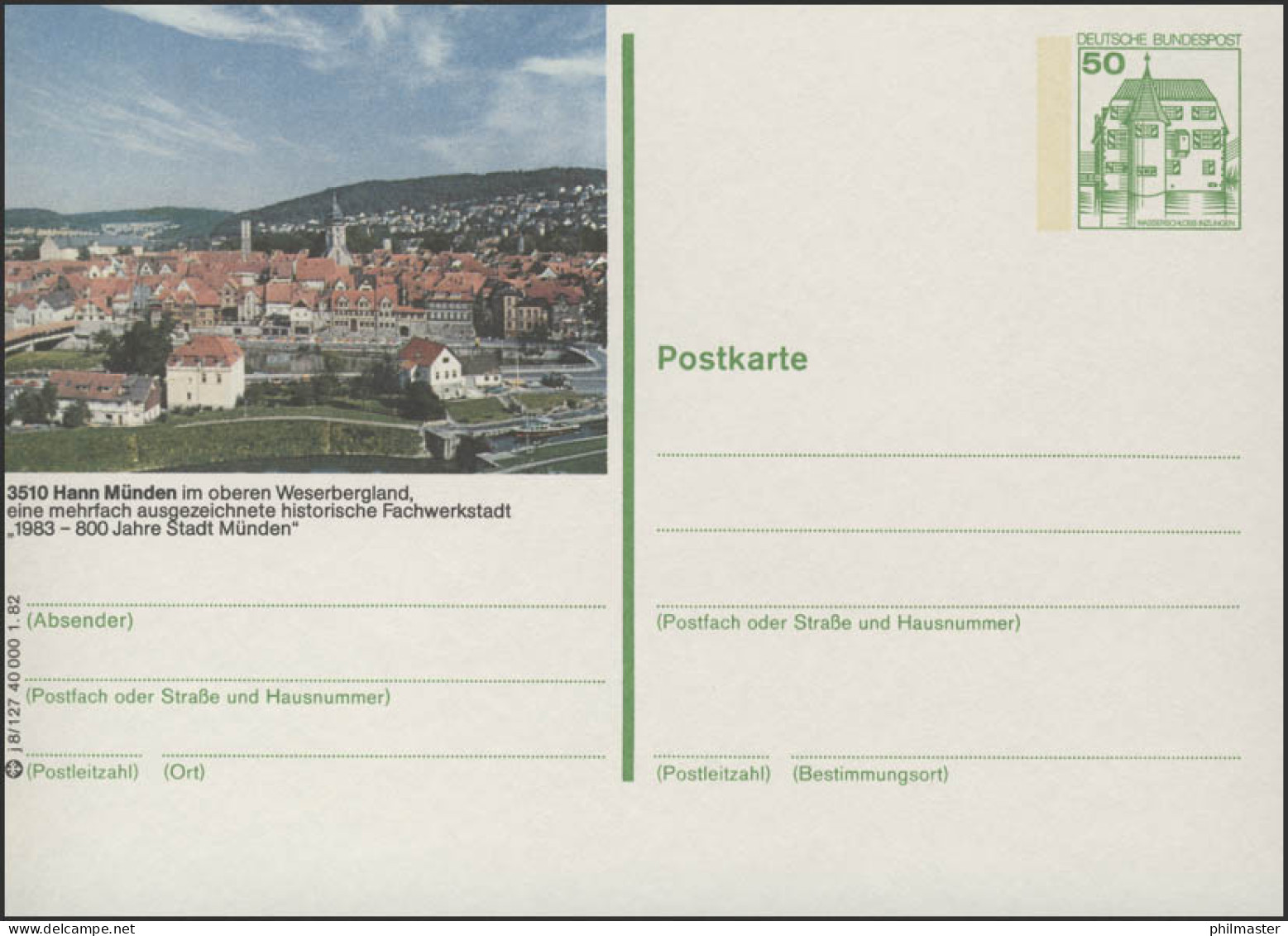 P134-j8/127 - 3510 Hann. Münden, Panorama Mit Fulda ** - Illustrated Postcards - Mint