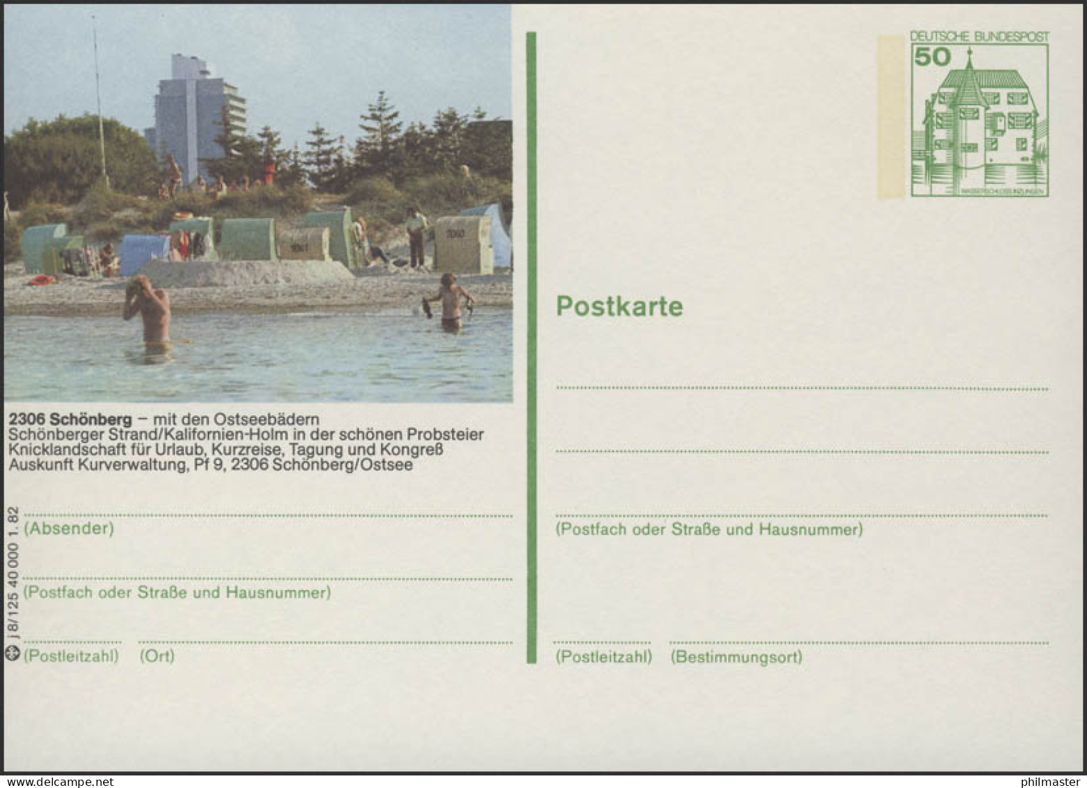 P134-j8/125 - 2306 Schönberg, Strandszene ** - Bildpostkarten - Ungebraucht